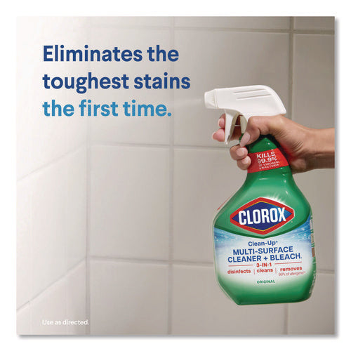 Image of Clorox® Clean-Up Multi-Surface Cleaner with Bleach, Original, 32 oz Spray Bottle, 9/Carton
