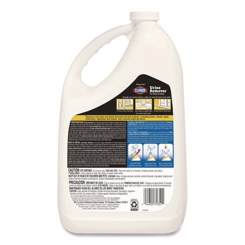 Image of Clorox® CloroxPro Urine Remover for Stains and Odors, 128 oz Refill Bottle, 4/Carton