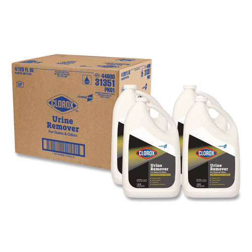 Image of Clorox® CloroxPro Urine Remover for Stains and Odors, 128 oz Refill Bottle, 4/Carton