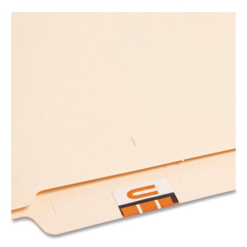 Image of Smead A-Z Color-Coded End Tab Filing Labels, U, 1 X 1.25, White, 500/roll