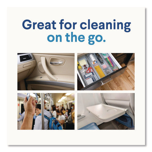 Image of Clorox® Disinfecting Cleaning Wipes, Flex Pack, 1-Ply, 8 x 7, Lemon Scent, White, 75 Towels/Box