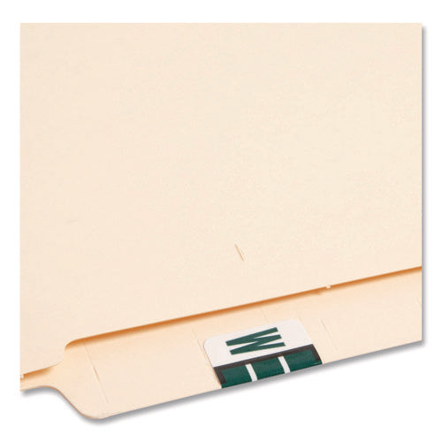 Image of Smead A-Z Color-Coded End Tab Filing Labels, W, 1 X 1.25, White, 500/roll