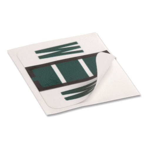 Image of Smead A-Z Color-Coded End Tab Filing Labels, W, 1 X 1.25, White, 500/roll