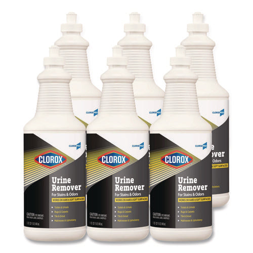 Image of Clorox® CloroxPro Urine Remover for Stains and Odors, 32 oz Pull top Bottle, 6/Carton