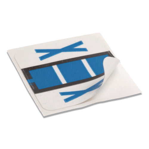 Image of Smead A-Z Color-Coded End Tab Filing Labels, X, 1 X 1.25, White, 500/roll