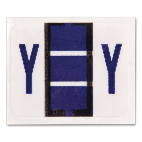 Image of Smead A-Z Color-Coded End Tab Filing Labels, Y, 1 X 1.25, White, 500/roll