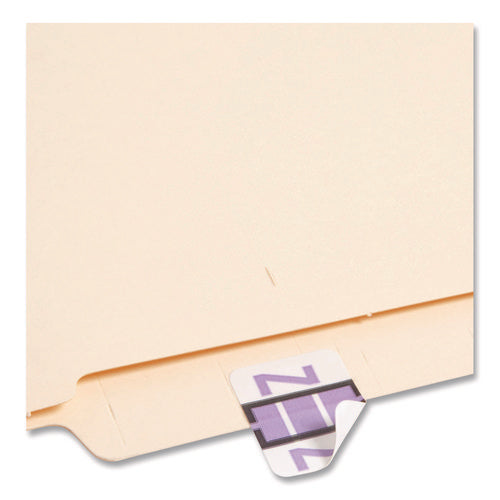 Image of Smead A-Z Color-Coded End Tab Filing Labels, Z, 1 X 1.25, White, 500/roll