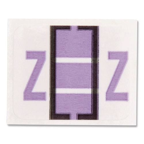 Image of Smead A-Z Color-Coded End Tab Filing Labels, Z, 1 X 1.25, White, 500/roll