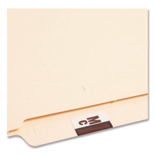 Image of Smead A-Z Color-Coded End Tab Filing Labels, Mc, 1 X 1.25, White, 500/roll