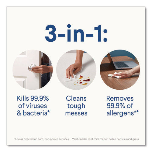 Image of Clorox® Disinfecting Cleaning Wipes, Flex Pack, 1-Ply, 8 x 7, Fresh Scent, White, 75 Towels/Box, 6 Boxes/Carton