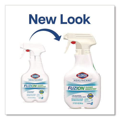 Image of Clorox Healthcare® Fuzion Cleaner Disinfectant, Unscented, 32 Oz Spray Bottle, 9/carton