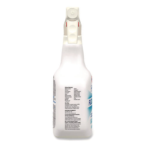Image of Clorox Healthcare® Fuzion Cleaner Disinfectant, Unscented, 32 Oz Spray Bottle, 9/carton