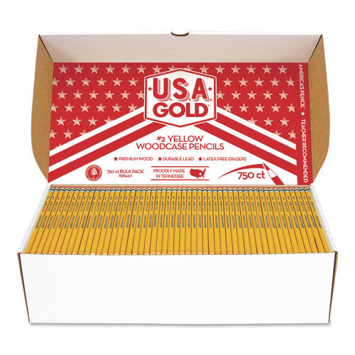 Image of Cra-Z-Art® School Pencils, HB (#2), Black Lead, Yellow Barrel, 750/Box