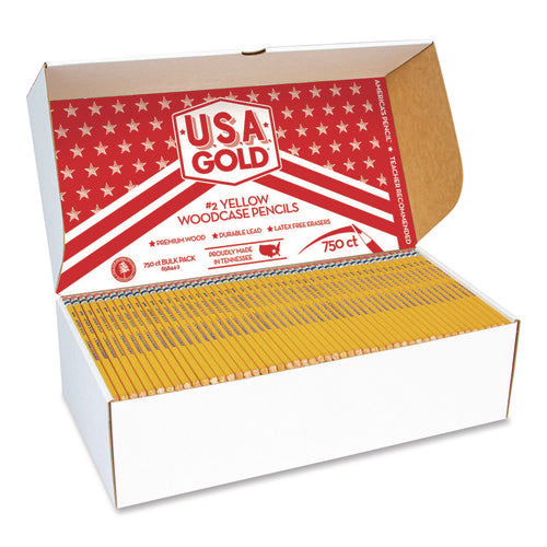 Image of Cra-Z-Art® School Pencils, HB (#2), Black Lead, Yellow Barrel, 750/Box