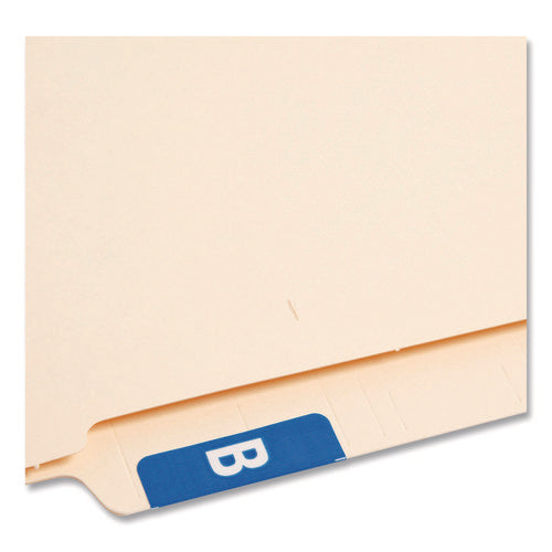 Image of Smead Alphaz Color-Coded Second Letter Alphabetical Labels, B, 1 X 1.63, Dark Blue, 10/sheet, 10 Sheets/pack