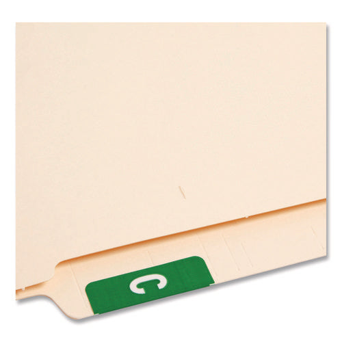 Image of Smead Alphaz Color-Coded Second Letter Alphabetical Labels, C, 1 X 1.63, Dark Green, 10/sheet, 10 Sheets/pack