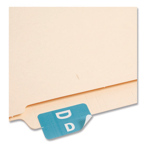 Image of Smead Alphaz Color-Coded Second Letter Alphabetical Labels, D, 1 X 1.63, Light Blue, 10/sheet, 10 Sheets/pack