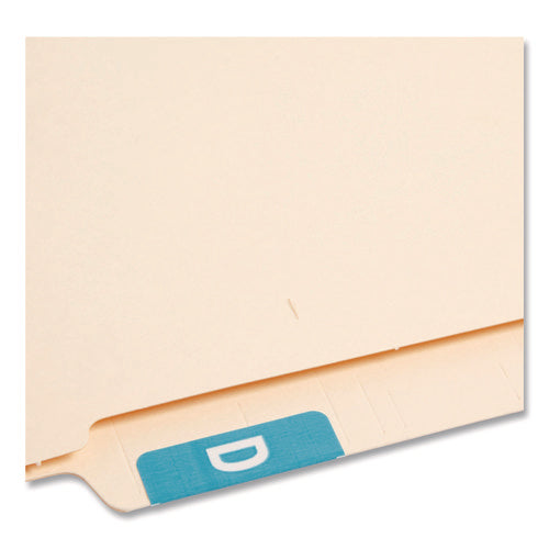 Image of Smead Alphaz Color-Coded Second Letter Alphabetical Labels, D, 1 X 1.63, Light Blue, 10/sheet, 10 Sheets/pack