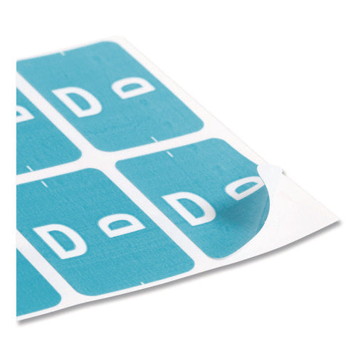 Image of Smead Alphaz Color-Coded Second Letter Alphabetical Labels, D, 1 X 1.63, Light Blue, 10/sheet, 10 Sheets/pack