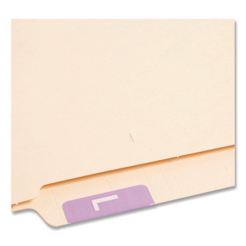 Image of Smead Alphaz Color-Coded Second Letter Alphabetical Labels, L, 1 X 1.63, Lavender, 10/sheet, 10 Sheets/pack