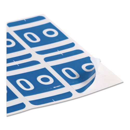 Image of Smead Alphaz Color-Coded Second Letter Alphabetical Labels, O, 1 X 1.63, Dark Blue, 10/sheet, 10 Sheets/pack