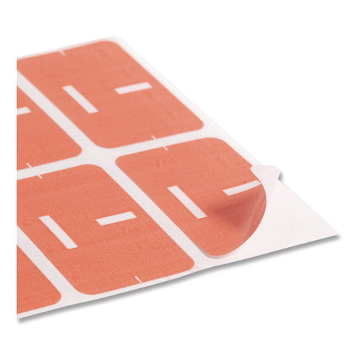 Image of Smead Alphaz Color-Coded Second Letter Alphabetical Labels, I, 1 X 1.63, Pink, 10/sheet, 10 Sheets/pack