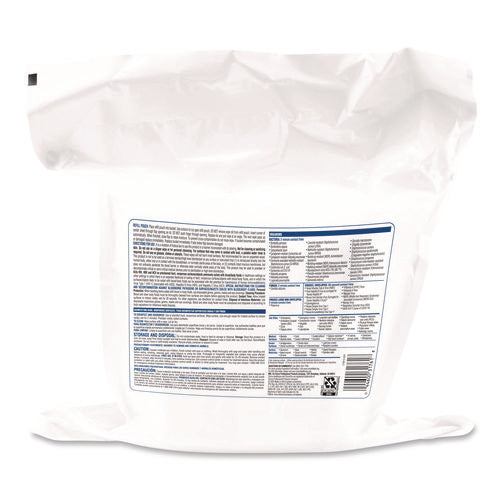 Image of Clorox Healthcare® VersaSure Cleaner Disinfectant Wipes, Refill, 1-Ply, 12 x 10, Fragranced, White, 110/Pouch, 2 Pouches/Carton