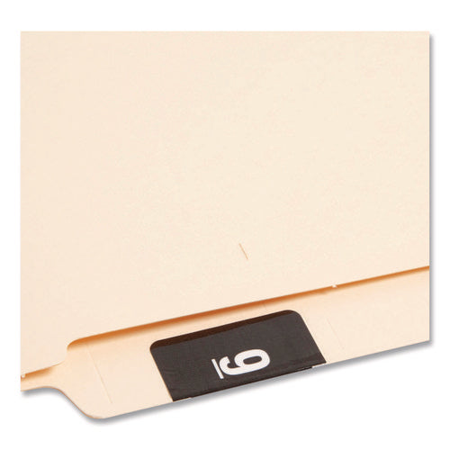 Image of Smead Numerical End Tab File Folder Labels, 9, 1.5 X 1.5, Black, 250/roll