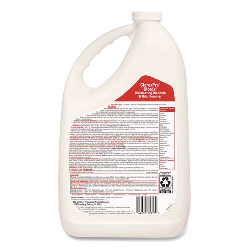 Image of Clorox® Disinfecting Bio Stain And Odor Remover, Fragranced, 128 Oz Refill Bottle