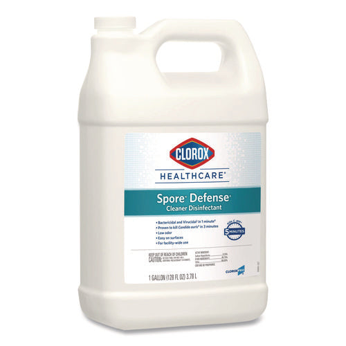 Image of Clorox Healthcare® Spore Defense Cleaner Disinfectant, Closed System, 1 gal Refill Bottle, 4/Carton
