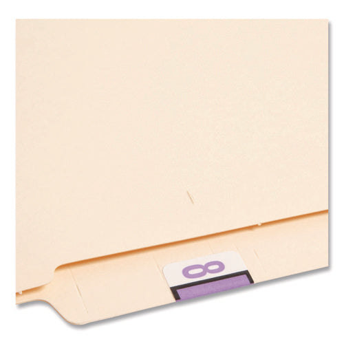 Image of Smead Numerical End Tab File Folder Labels, 8, 1 X 1.25, White, 500/roll