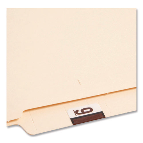 Image of Smead Numerical End Tab File Folder Labels, 9, 1 X 1.25, White, 500/roll