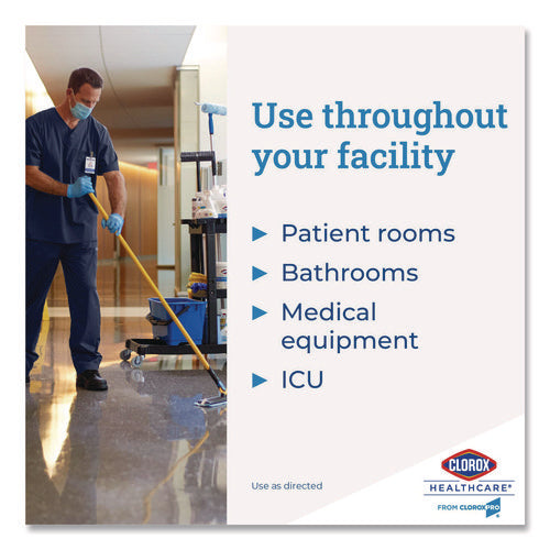 Image of Clorox Healthcare® Spore Defense Cleaner Disinfectant, Open System, 1 gal Refill Bottle, 4/Carton