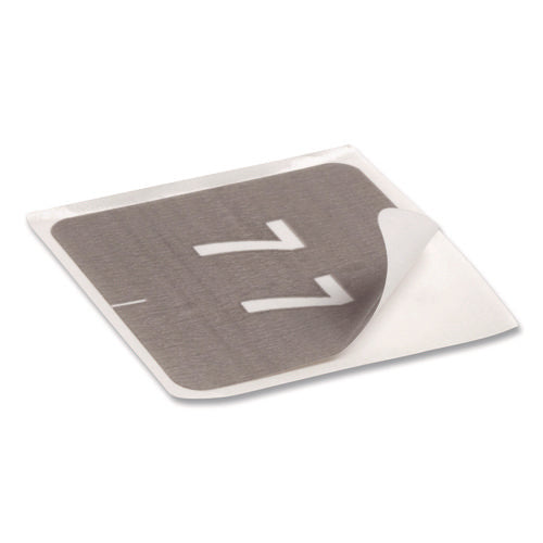 Image of Smead Numerical End Tab File Folder Labels, 7, 1.5 X 1.5, Gray, 250/roll