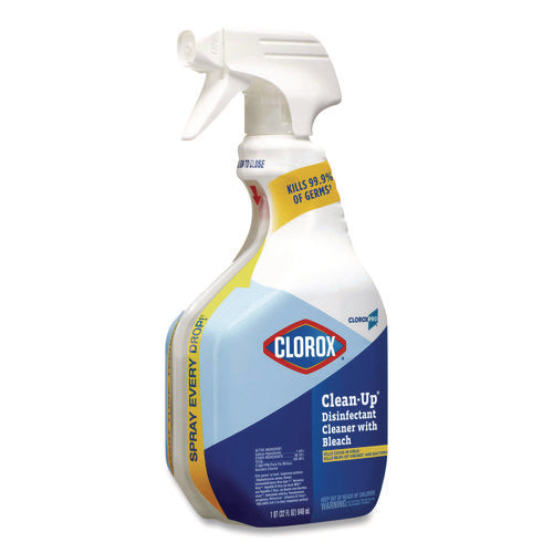 Image of Clorox® CloroxPro Clean-Up Disinfectant Cleaner with Bleach, 32 oz Smart Tube Spray, 9/Carton