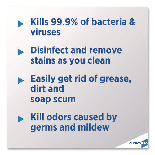 Image of Clorox® CloroxPro Clean-Up Disinfectant Cleaner with Bleach, 32 oz Smart Tube Spray, 9/Carton