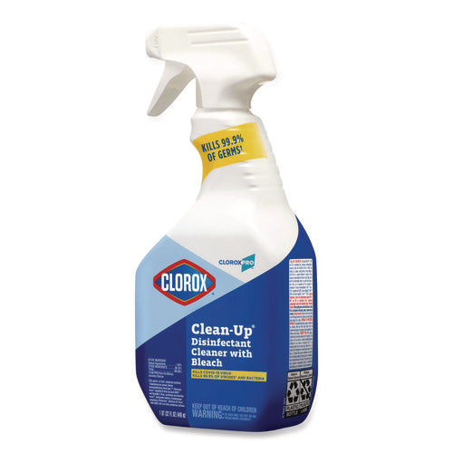 Image of Clorox® CloroxPro Clean-Up Disinfectant Cleaner with Bleach, 32 oz Smart Tube Spray, 9/Carton