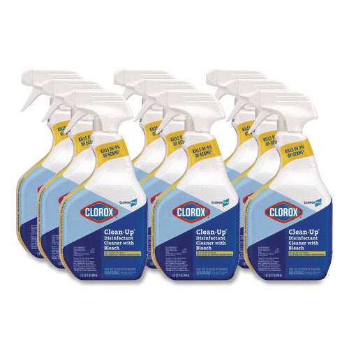 Image of Clorox® CloroxPro Clean-Up Disinfectant Cleaner with Bleach, 32 oz Smart Tube Spray, 9/Carton