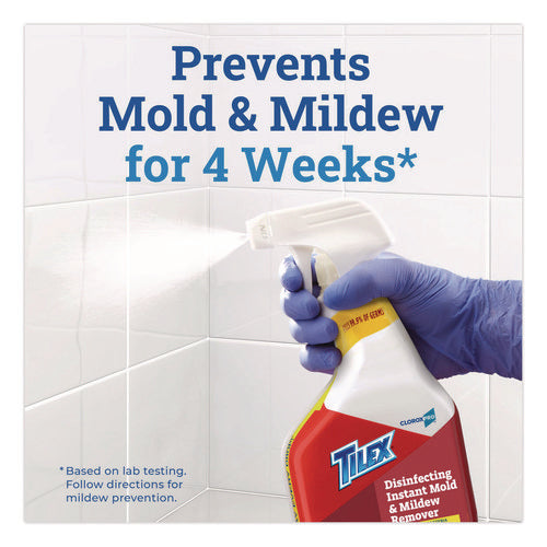 Image of Tilex® CloroxPro Disinfecting Instant Mold and Mildew Remover, 32 oz Smart Tube Spray, 9/Carton