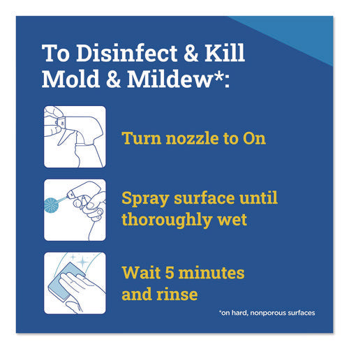 Image of Tilex® CloroxPro Disinfecting Instant Mold and Mildew Remover, 32 oz Smart Tube Spray, 9/Carton