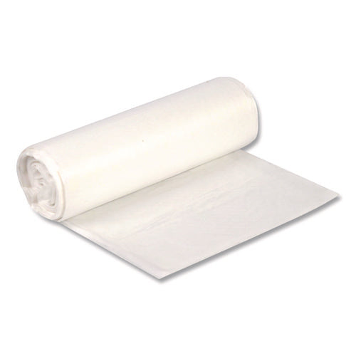 Image of Heritage High-Density Waste Can Liners, 33 gal, 11 mic, 33 x 40, Natural, Roll, 25 Bags/Roll, 20 Rolls/Carton