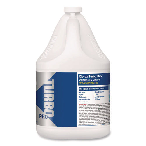 Image of Clorox® Turbo Pro Disinfectant Cleaner For Sprayer Devices, 121 Oz Bottle, 3/carton