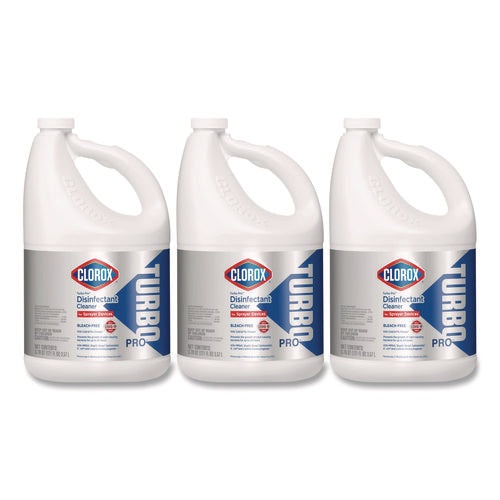 Image of Clorox® Turbo Pro Disinfectant Cleaner For Sprayer Devices, 121 Oz Bottle, 3/carton
