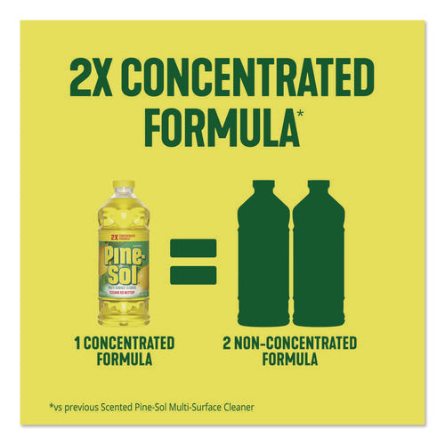 Image of Pine-Sol® Multi-Surface Cleaner Concentrated, Lemon Fresh Scent, 14 oz Bottle, 12/Carton