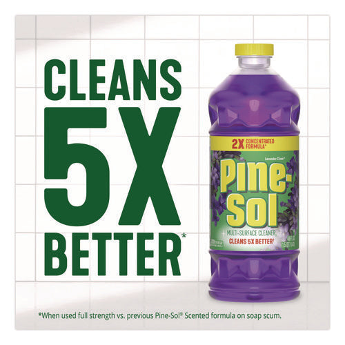 Image of Pine-Sol® Multi-Surface Cleaner Concentrated, Lavender Clean, 24 oz Bottle, 12/Carton