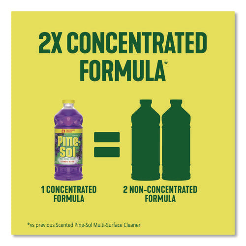 Image of Pine-Sol® Multi-Surface Cleaner Concentrated, Lavender Clean, 24 oz Bottle, 12/Carton