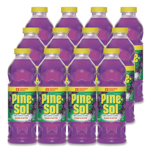 Image of Pine-Sol® Multi-Surface Cleaner Concentrated, Lavender Clean, 24 oz Bottle, 12/Carton