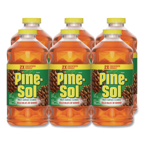 Image of Pine-Sol® Multi-Surface Cleaner Disinfectant Concentrated, Pine Scent, 80 oz Bottle, 6/Carton