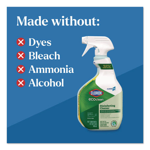 Image of Clorox® Clorox Pro EcoClean Disinfecting Cleaner, Unscented, 32 oz Spray Bottle