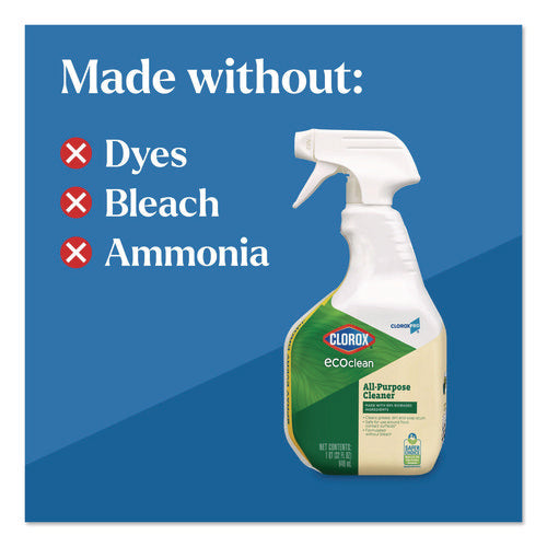 Image of Clorox® Clorox Pro EcoClean Multipurpose Cleaner, Unscented, 32 oz Spray Bottle